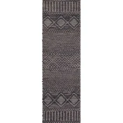 Kirklands Home Diamond Jute Runner, 2x8 Black Sale