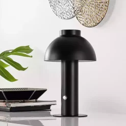 Kirklands Home Dome LED Cordless Table Lamp, 12 in. Black Online
