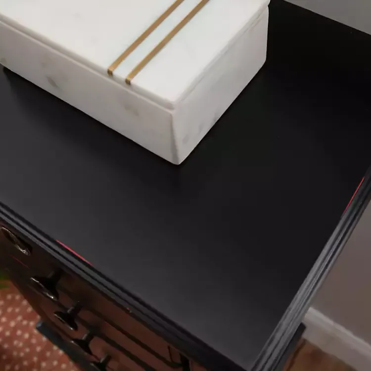 Kirklands Home 5-Drawer Ollie Petite Jewelry Armoire Black New