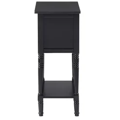 Kirklands Home 3-Drawer Turned Legs Accent Table Black Online