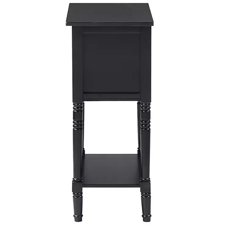 Kirklands Home 3-Drawer Turned Legs Accent Table Black Online