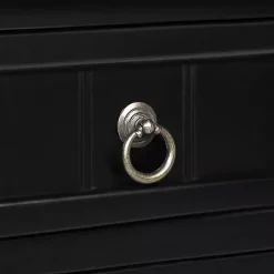 Kirklands Home 3-Drawer Turned Legs Accent Table Black Online
