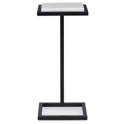 Kirklands Home Elevated Marble Accent Table Black Online