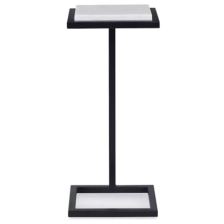 Kirklands Home Elevated Marble Accent Table Black Online