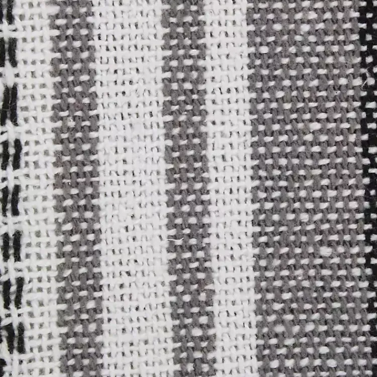 Blankets & Throws>Kirklands Home Farmhouse Stripe Throw Black