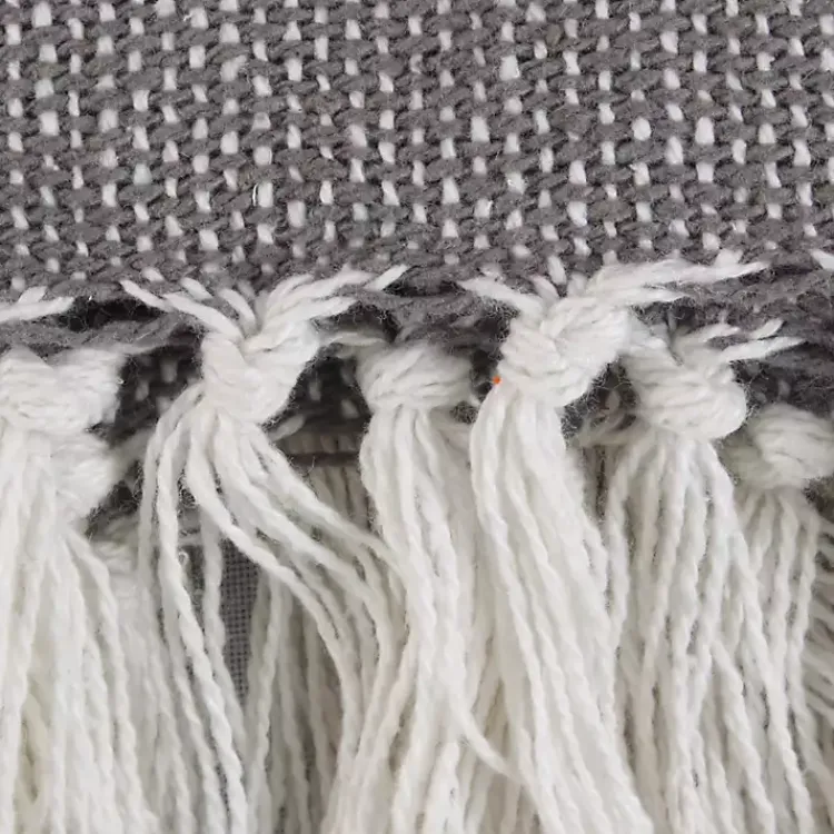 Blankets & Throws>Kirklands Home Farmhouse Stripe Throw Black