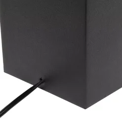 Kirklands Home Faux Leather Charging Table Lamp Black Outlet