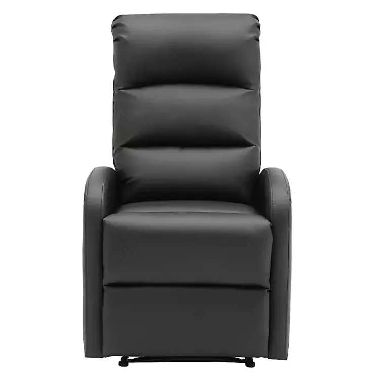 Kirklands Home Faux Leather Dormi Recliner Black New