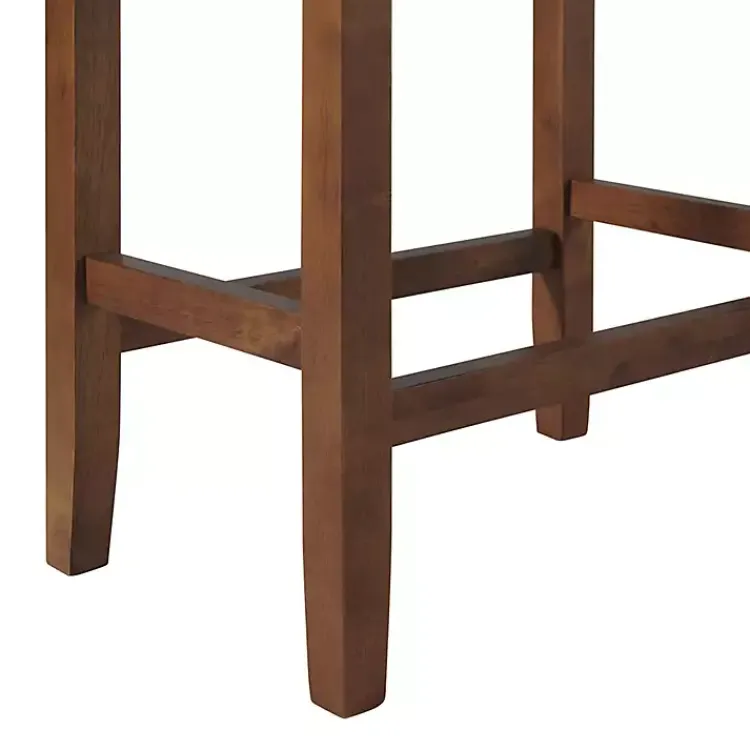 Kirklands Home Faux Leather Madison Walnut Counter Stool Black Hot
