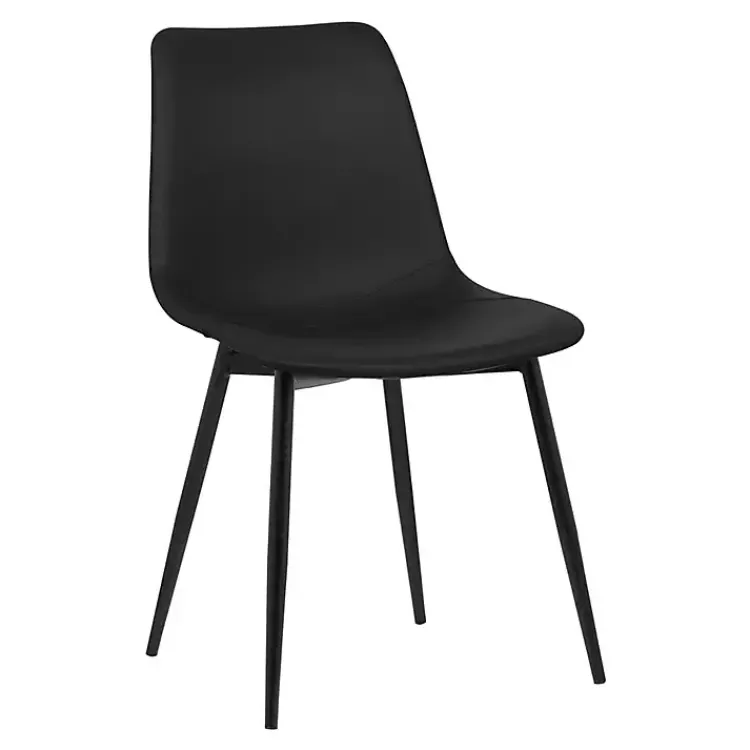 Kirklands Home Faux Leather Monte Dining Chair Black