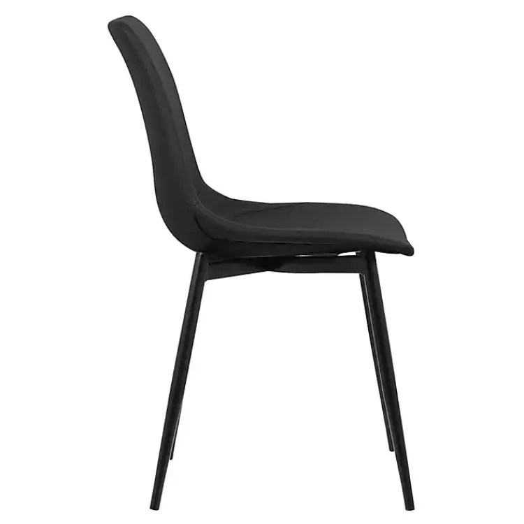 Kirklands Home Faux Leather Monte Dining Chair Black