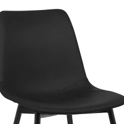 Kirklands Home Faux Leather Monte Dining Chair Black