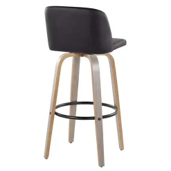 Kirklands Home Faux Leather Torino Bar Stools, Set of 2 Black Hot