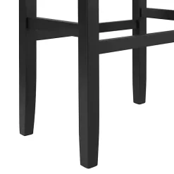 Kirklands Home Faux Leather Tufted Madison Bar Stool Black Hot