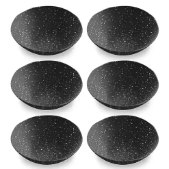 Kirklands Home Faye Melamine Cereal Bowls, Set of 6 Black