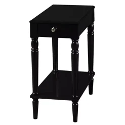Kirklands Home French Country Single Drawer Accent Table Black Best