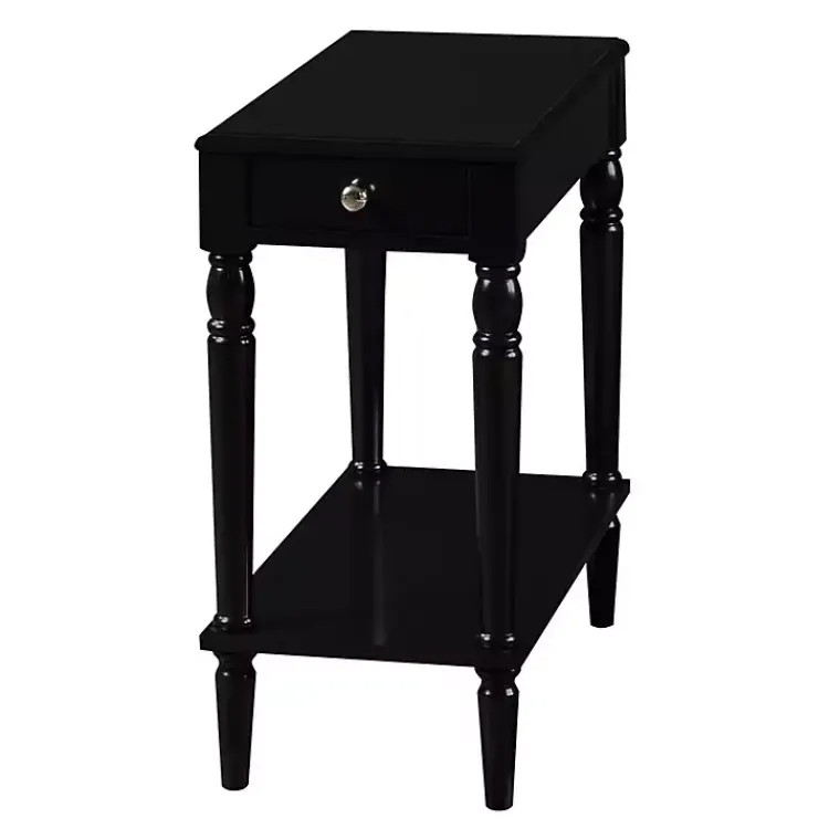 Kirklands Home French Country Single Drawer Accent Table Black Best