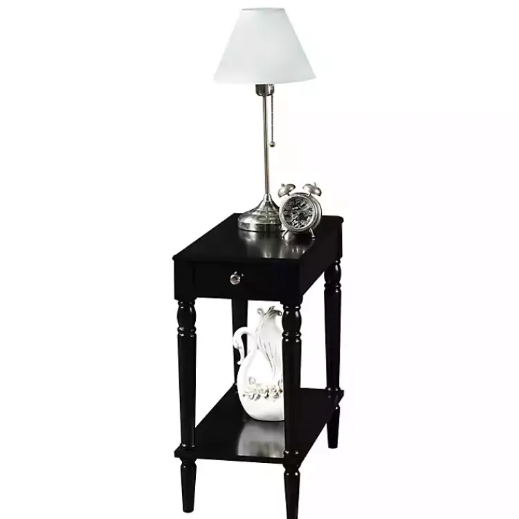 Kirklands Home French Country Single Drawer Accent Table Black Best