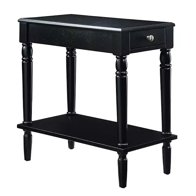 Kirklands Home French Country Single Drawer Accent Table Black Best