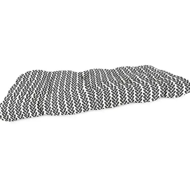Kirklands Home French Edge Outdoor Wicker Settee Cushion Black Online