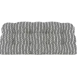 Kirklands Home French Edge Outdoor Wicker Settee Cushion Black Online