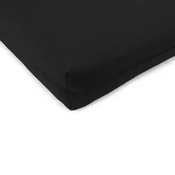 Kirklands Home French Edge Outdoor Chair Cushions, Set of 2 Black