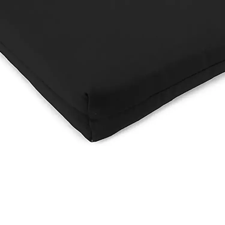 Kirklands Home French Edge Outdoor Chair Cushions, Set of 2 Black
