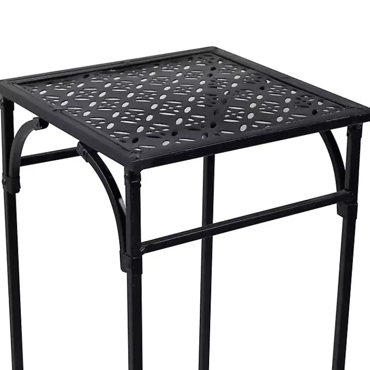 Kirklands Home Garden 3-pc. Plant Stand Set Black New