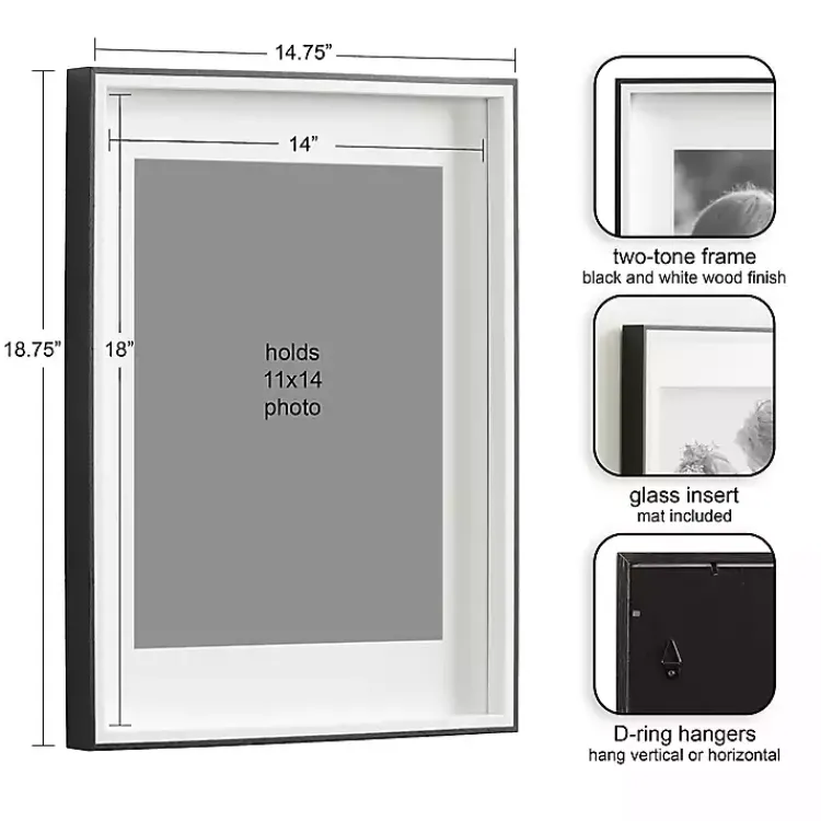 Kirklands Home Black Gibson 3-pc. Gallery Frame Set, 14x18 in. Hot