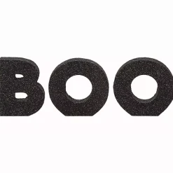 Halloween>Kirklands Home Glitter Boo Tabletop Blocks, Set of 3 Black