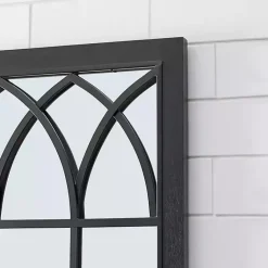 Kirklands Home Grandview Arched Frame Mirror Black New
