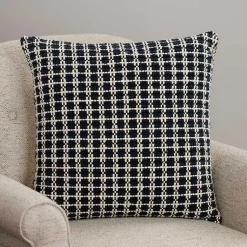 Pillows>Kirklands Home Black Hemlock Woven Pillow