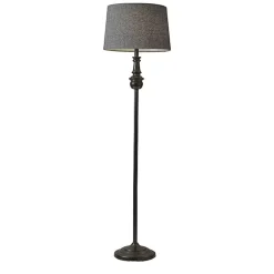Kirklands Home Black Herringbone Floor Lamp Gray Outlet