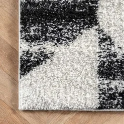 Kirklands Home Black Herringbone Shag Area Rug, 9x12 Discount