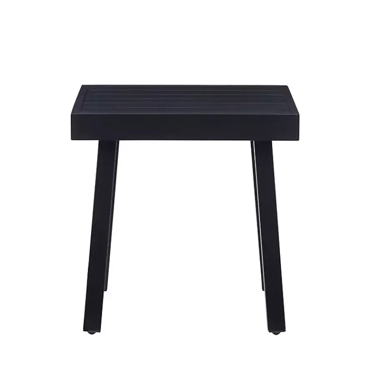 Kirklands Home Holland Outdoor Side Table Black Clearance