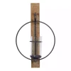 Sconces>Kirklands Home Black Hoop Glass Sleeve Wall Sconce, 24 in.