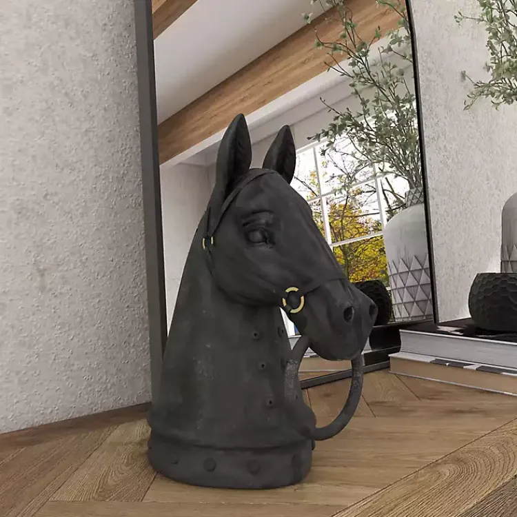 Statues & Figurines>Kirklands Home Horse Head Statue, 12 in. Black