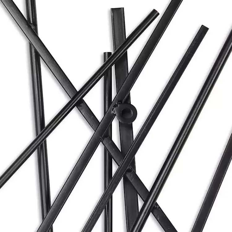 Kirklands Home Icilio Abstract Linear Wall Plaque Black Online