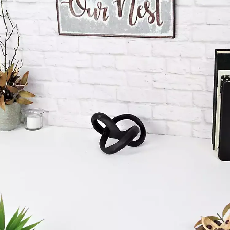 Statues & Figurines>Kirklands Home Infinite Abstract Knot Black