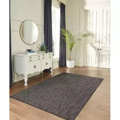 Kirklands Home Intertwine Indoor/Outdoor Area Rug, 4x7 Black Outlet