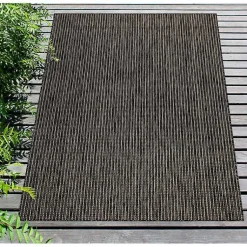 Kirklands Home Intertwine Indoor/Outdoor Area Rug, 7x9 Black Hot