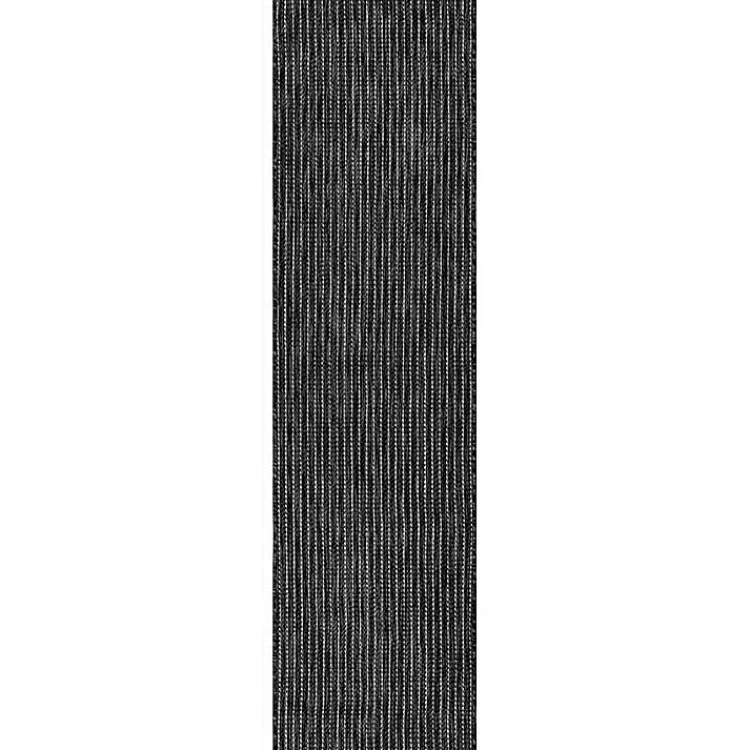 Kirklands Home Intertwine Indoor/Outdoor Runner Black