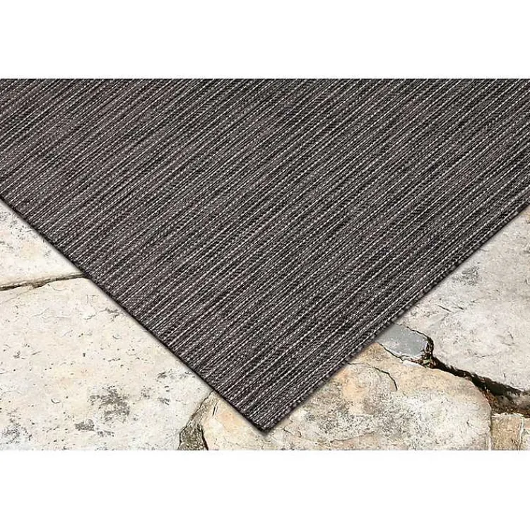 Kirklands Home Intertwine Indoor/Outdoor Runner Black