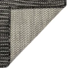 Kirklands Home Intertwine Indoor/Outdoor Runner Black