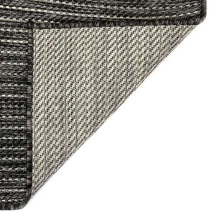 Kirklands Home Intertwine Indoor/Outdoor Runner Black