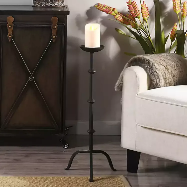 Candle Holders>Kirklands Home Iron Candle Holder Black