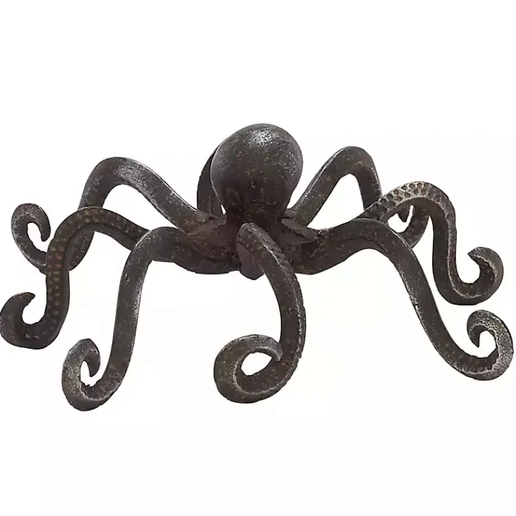 Statues & Figurines>Kirklands Home Iron Octopus Statue Black