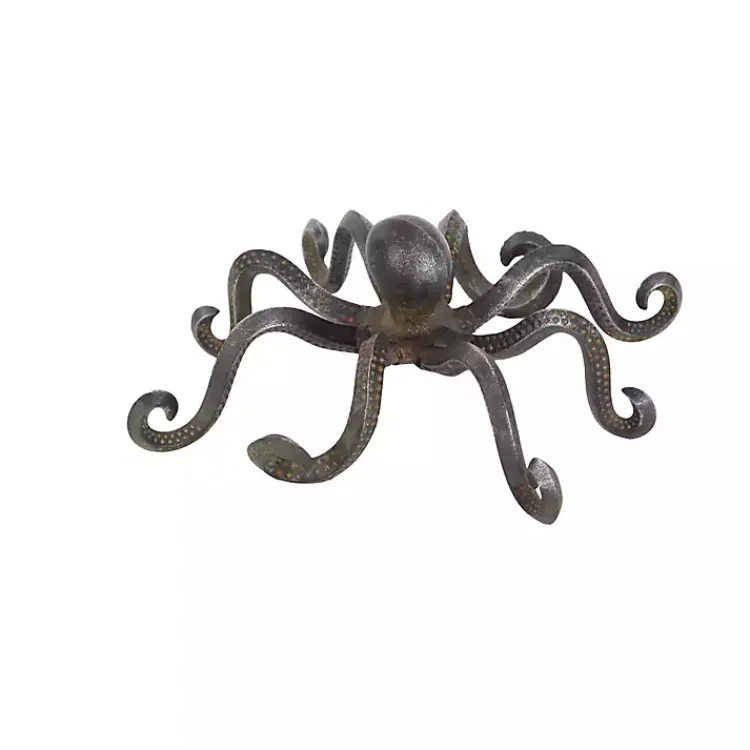 Statues & Figurines>Kirklands Home Iron Octopus Statue Black