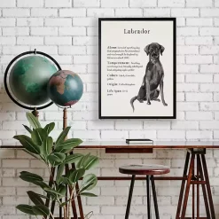 Kirklands Home Black Lab Facts Framed Wall Plaque Discount