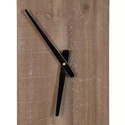 Kirklands Home Ladd Natural Wood Wall Clock Black Hot
